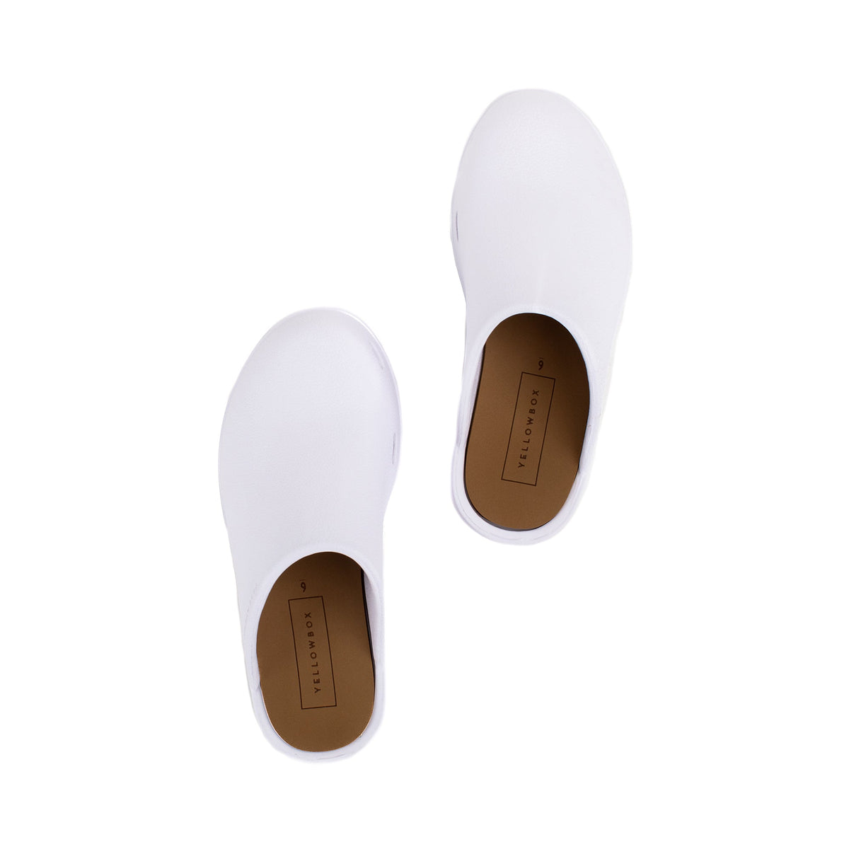 Yellow Box Footwear Zippy Clog - White