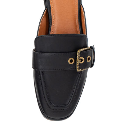 Yellow Box Footwear Jardeen Loafer Mule - Black
