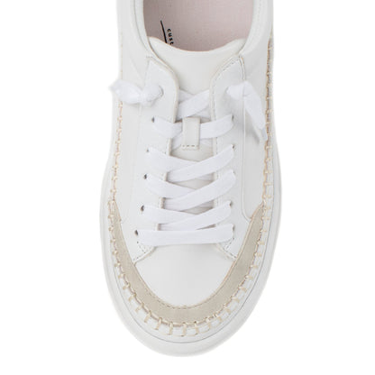 Yellow Box Footwear Eloise Flatform Sneaker - White