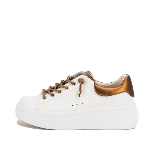 Yellow Box Footwear Earl Rhinestone Sneaker - Bronze