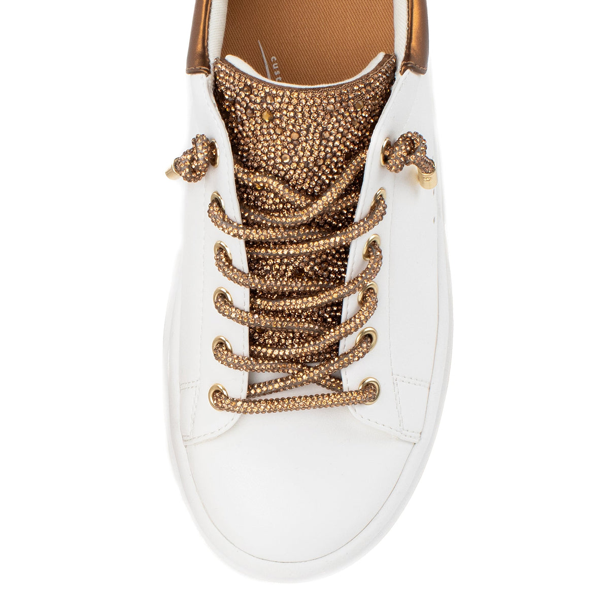 Yellow Box Footwear Earl Rhinestone Sneaker - Bronze