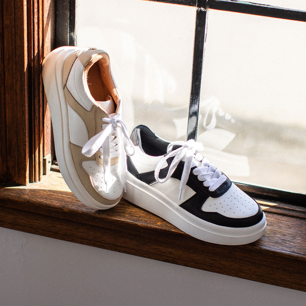 Yellow Box Footwear Emma Flatform Sneaker - Black