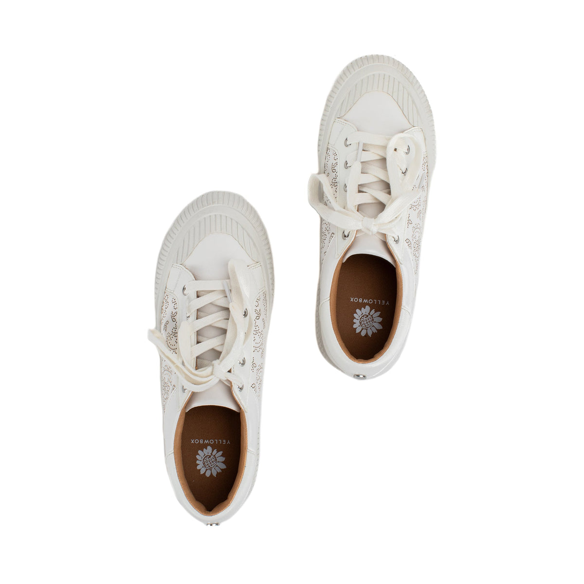 Yellow Box Footwear Gallen Lace-up Sneaker - White