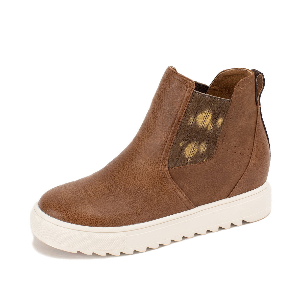Yellow Box Footwear Malvena Wedge Sneaker Boot - Brown