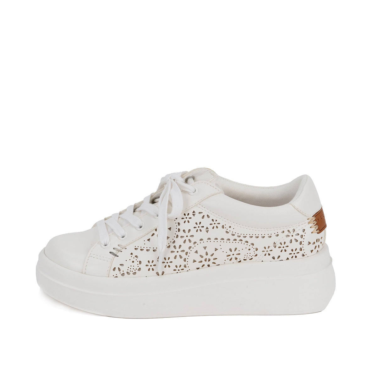 Yellow Box Footwear Everlie Flatform Sneaker - White