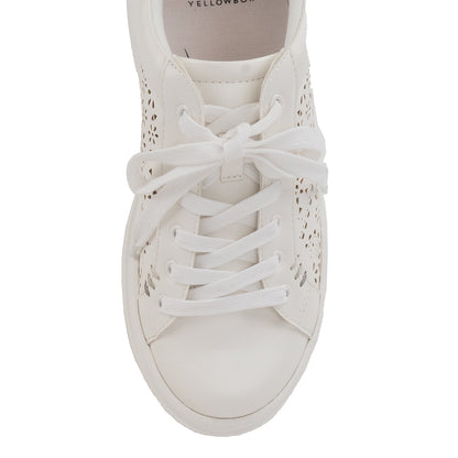 Yellow Box Footwear Everlie Flatform Sneaker - White