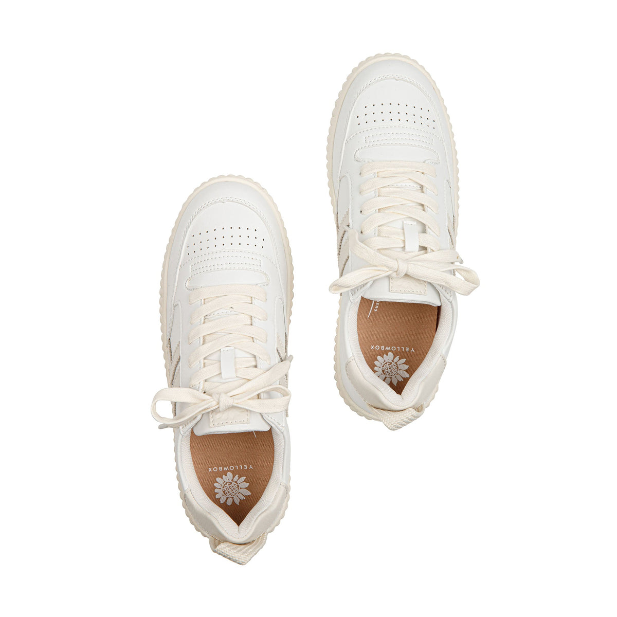 Yellow Box Footwear Miles Court Sneaker - White