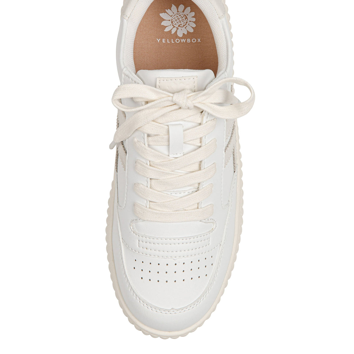 Yellow Box Footwear Miles Court Sneaker - White