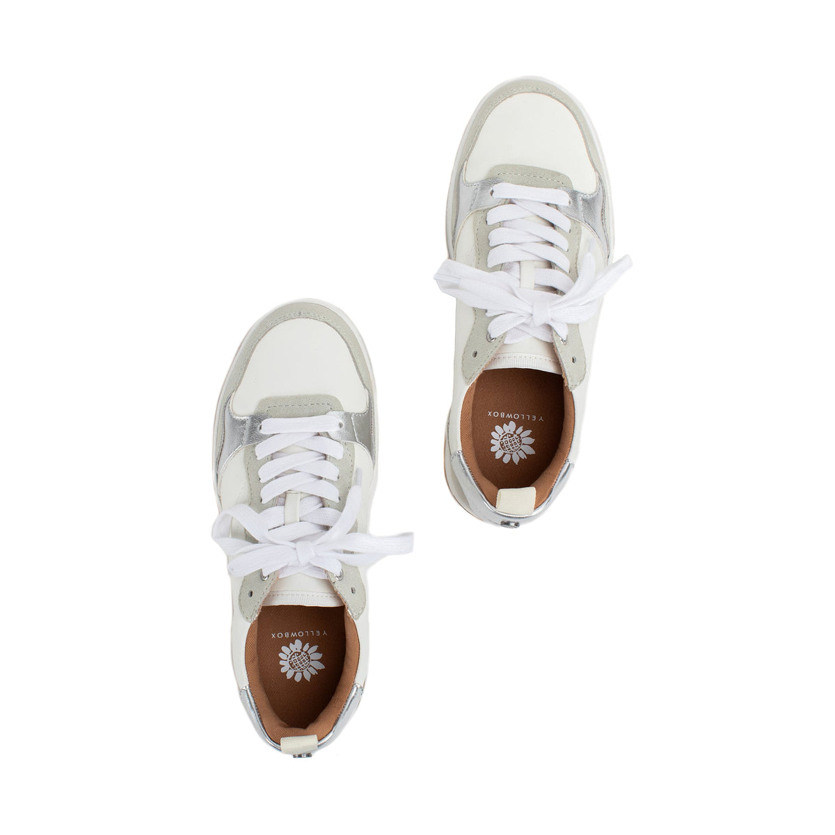 Yellow Box Footwear Nayari Court Sneaker - White