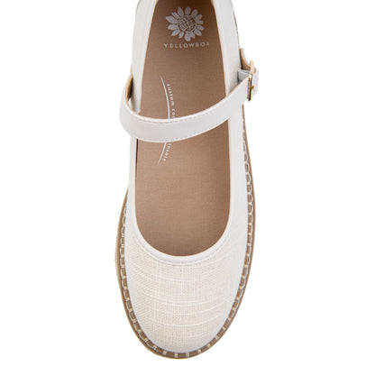 Yellow Box Footwear Miana Maryjane Espadrille - Cream