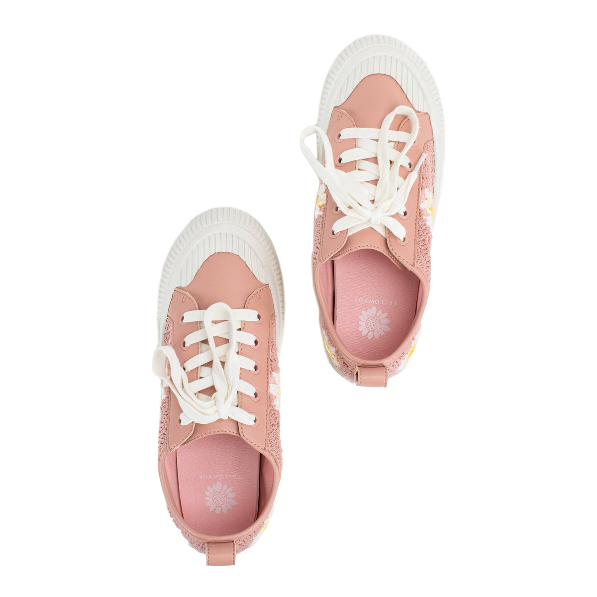 Yellow Box Footwear Ginnie Crochet Sneaker - Blush