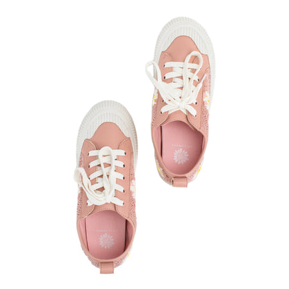 Yellow Box Footwear Ginnie Crochet Sneaker - Blush