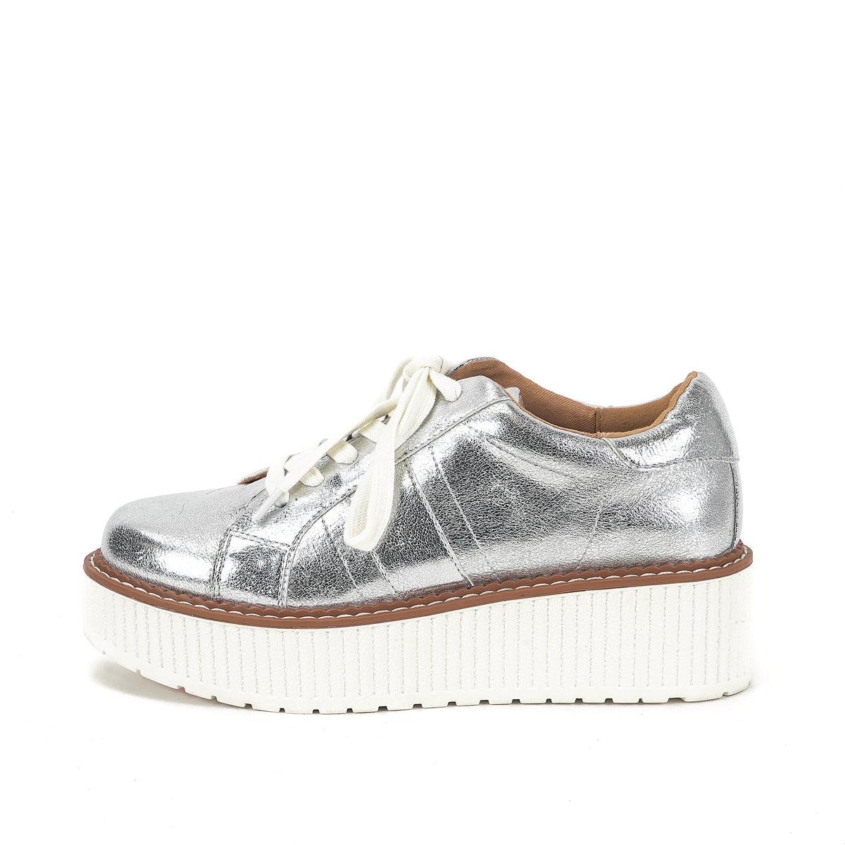 Yellow Box Footwear Marcell Flatform Sneaker - Silver