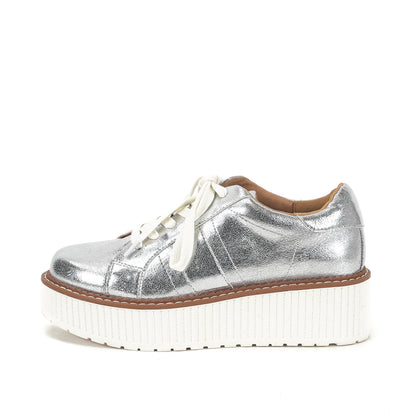 Yellow Box Footwear Marcell Flatform Sneaker - Silver