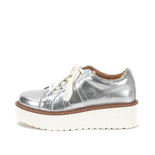 Yellow Box Footwear Marcell Flatform Sneaker - Silver