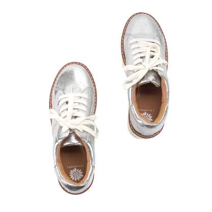 Yellow Box Footwear Marcell Flatform Sneaker - Silver