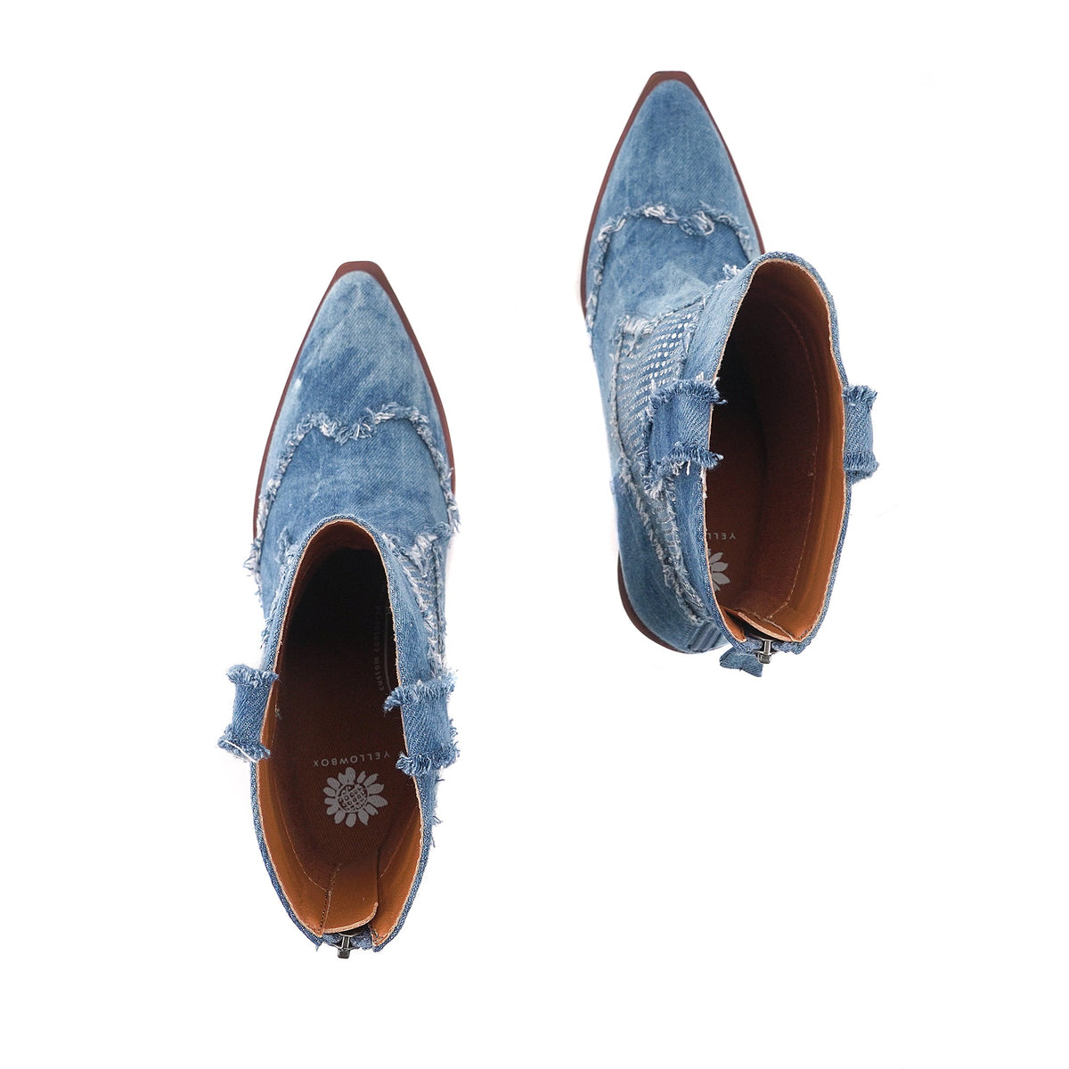 Yellow Box Footwear Lagos Rhinestone Boot - Denim