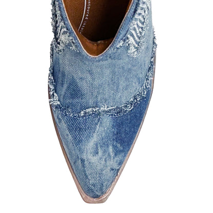 Yellow Box Footwear Lagos Rhinestone Boot - Denim