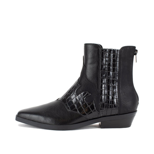 Yellow Box Footwear Willis Western Chelsea Boot - Black