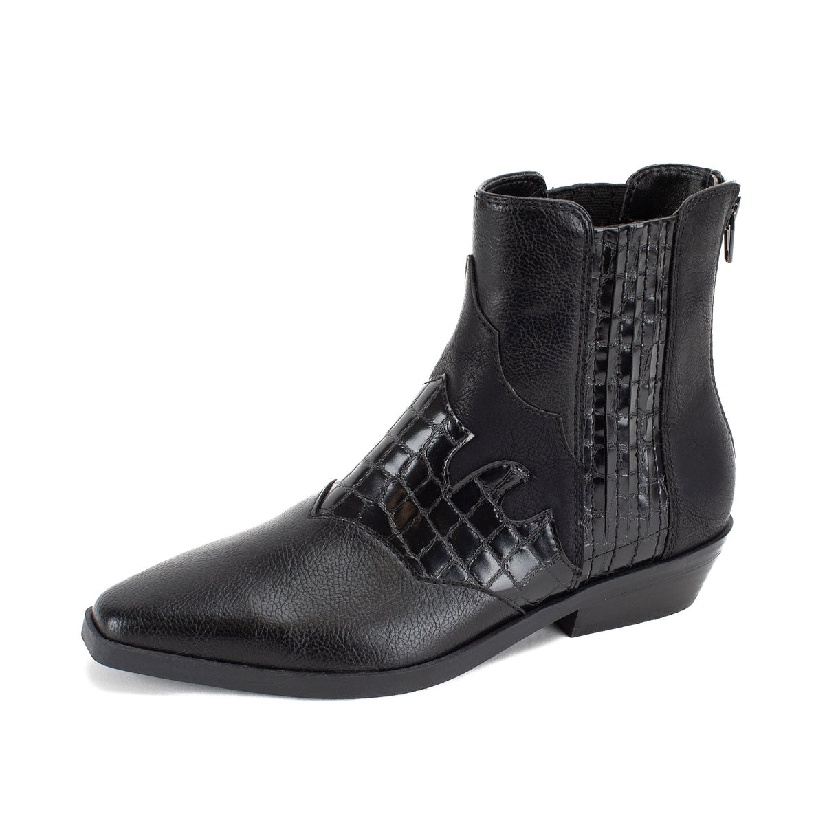 Yellow Box Footwear Willis Western Chelsea Boot - Black