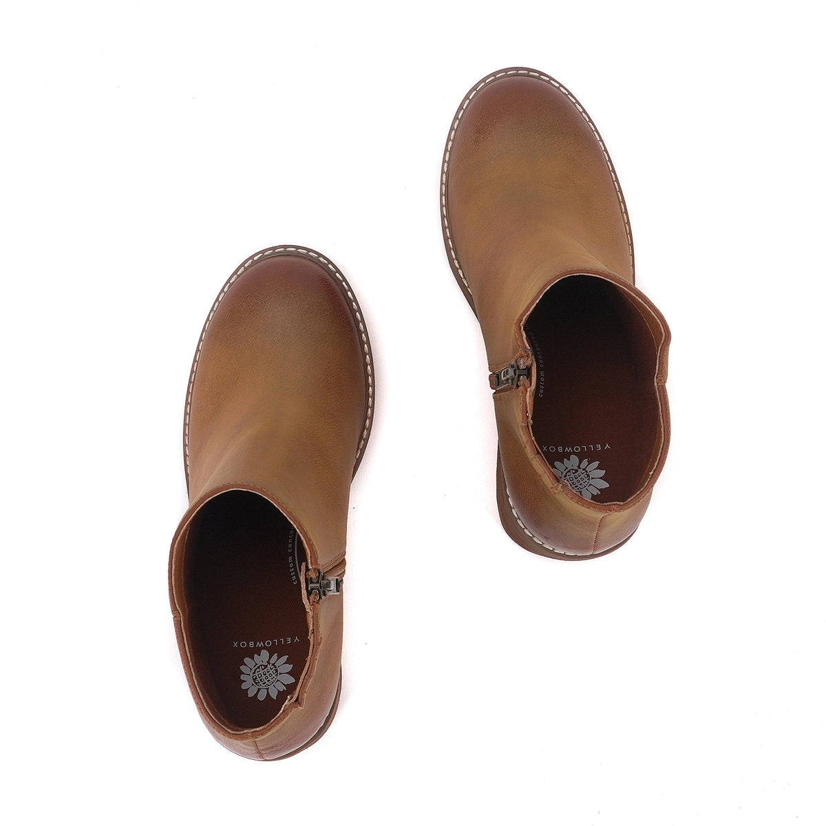 Yellow Box Footwear Alexis Wedge Ankle Boot - Tan