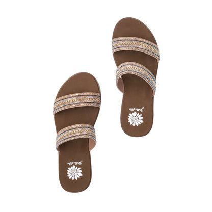 Yellow Box Footwear Dahlia Slide Sandal - Natural
