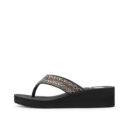 Yellow Box Footwear Teeny Wedge Sandal - Metallic Multi