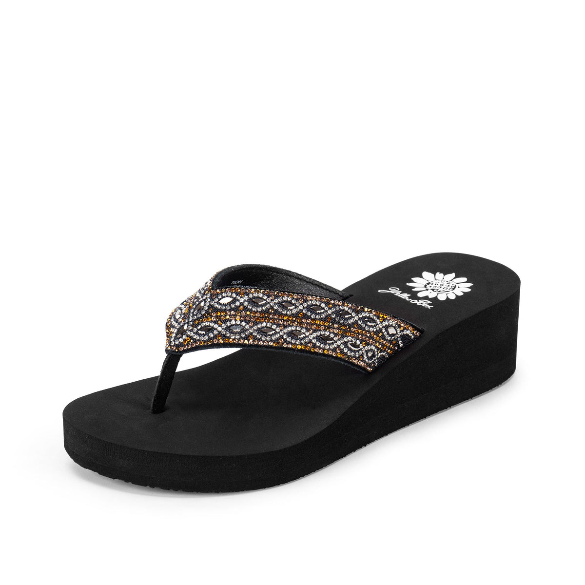 Yellow Box Footwear Teeny Wedge Sandal - Metallic Multi