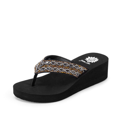 Yellow Box Footwear Teeny Wedge Sandal - Metallic Multi