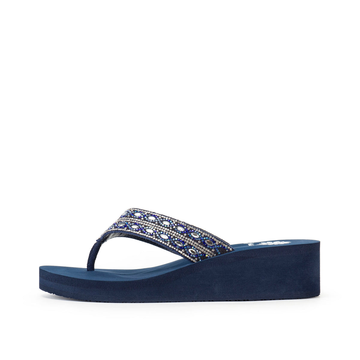 Yellow Box Footwear Teeny Wedge Sandal - Metallic Multi