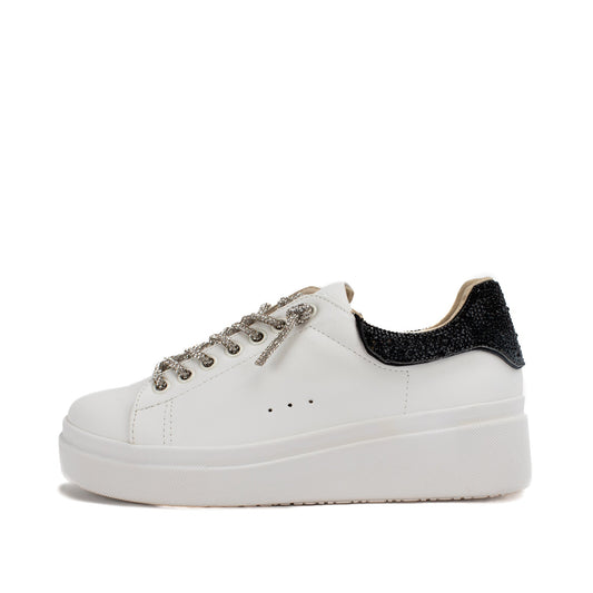 Yellow Box Footwear Evalia Rhinestone Sneaker - Black