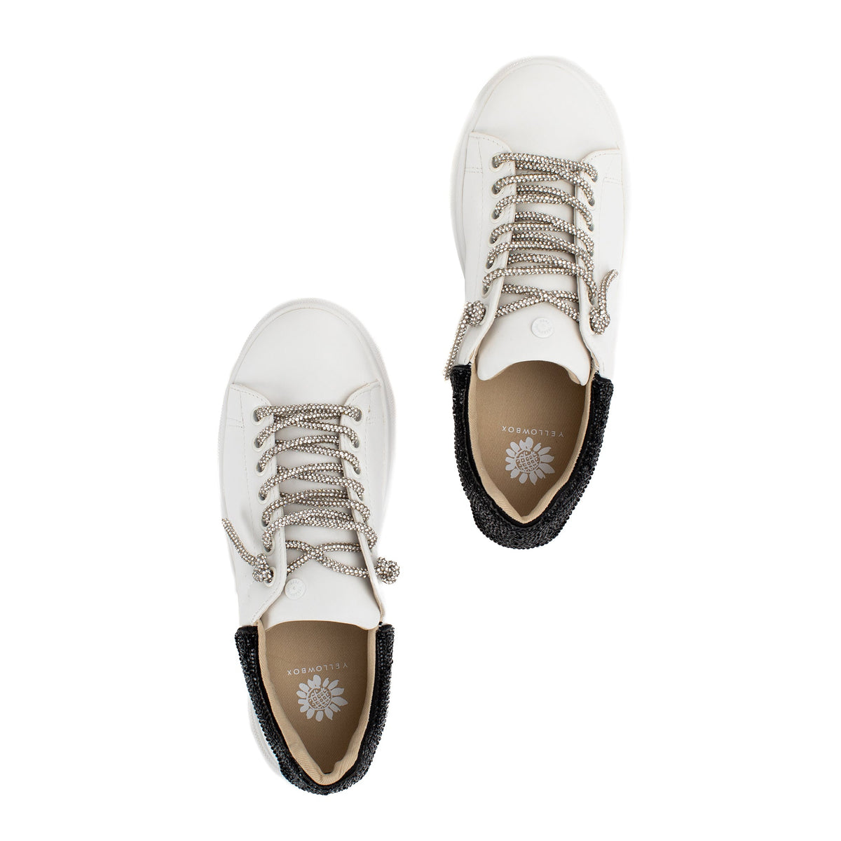 Yellow Box Footwear Evalia Rhinestone Sneaker - Black