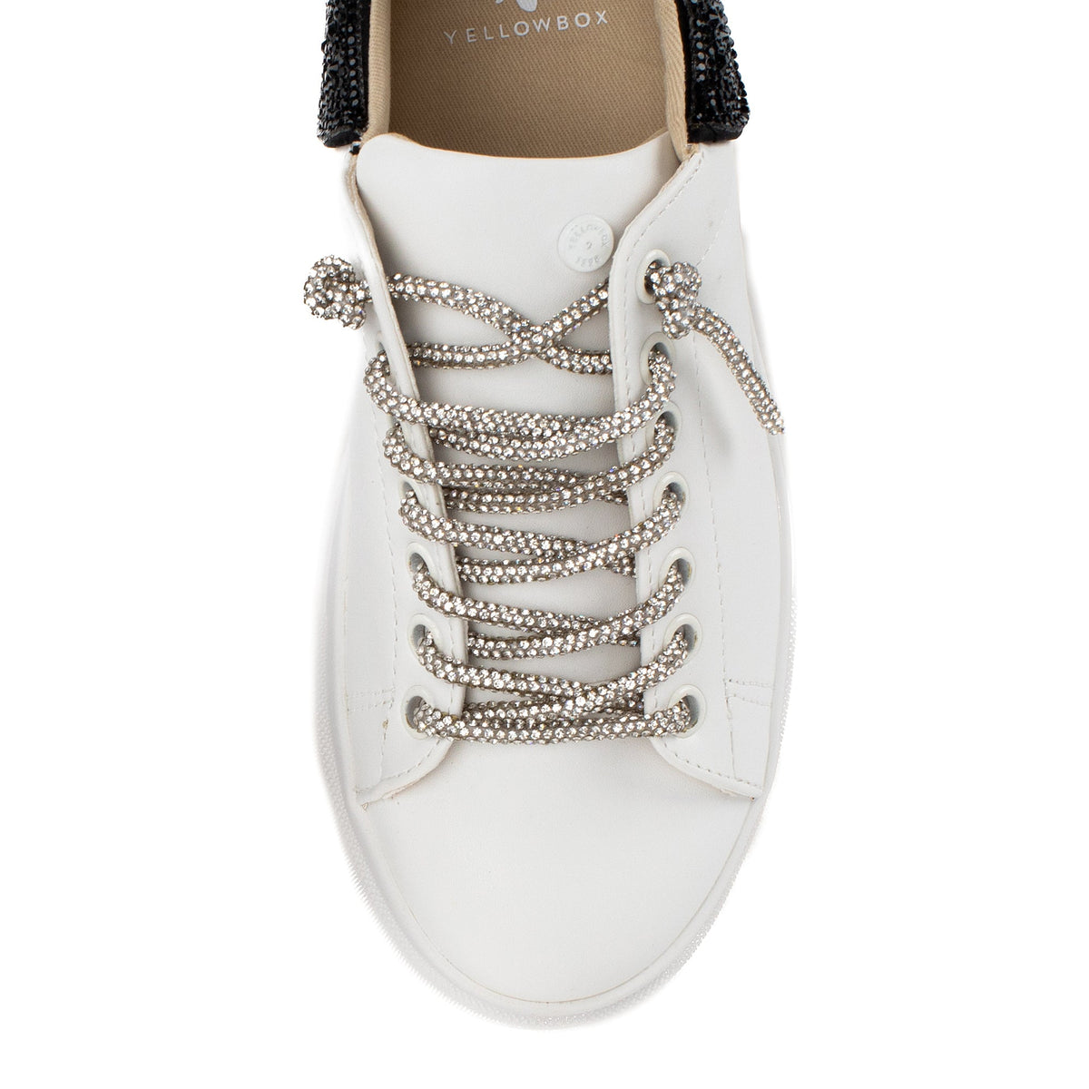 Yellow Box Footwear Evalia Rhinestone Sneaker - Black
