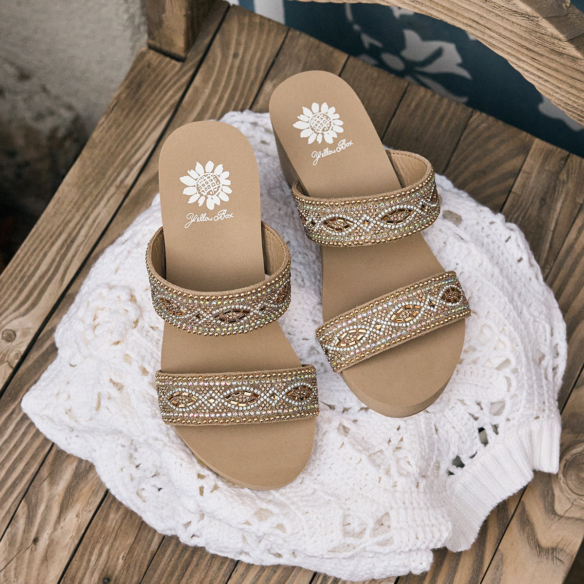 Yellow Box Footwear Sublime Wedge Sandal - Taupe
