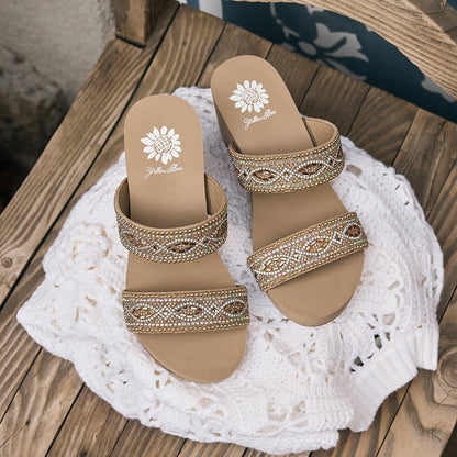 Yellow Box Footwear Sublime Wedge Sandal - Taupe