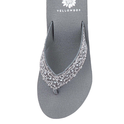 Yellow Box Footwear Waneta Wedge Sandal - Gray