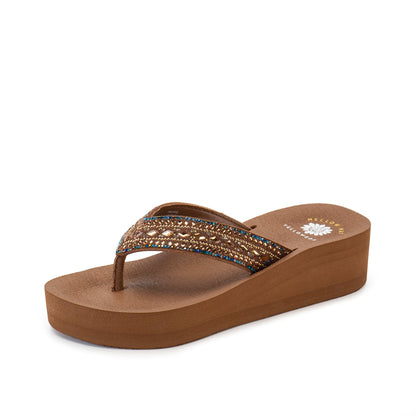 Yellow Box Footwear Pacific Flatform Sandal - Sand Stone