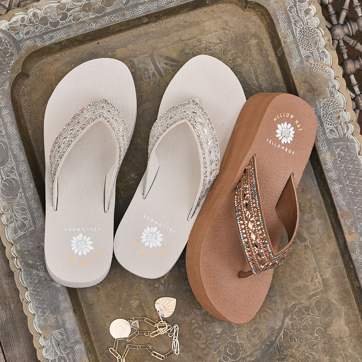 Yellow Box Footwear Pacific Flatform Sandal - Sand Stone