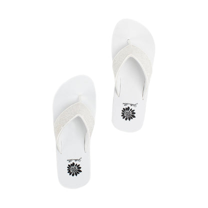 Yellow Box Footwear Jasty Flip Flop Sandal - White
