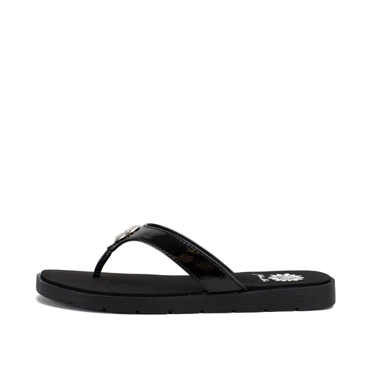 Yellow Box Footwear Fazania Flip Flop Sandal - Black