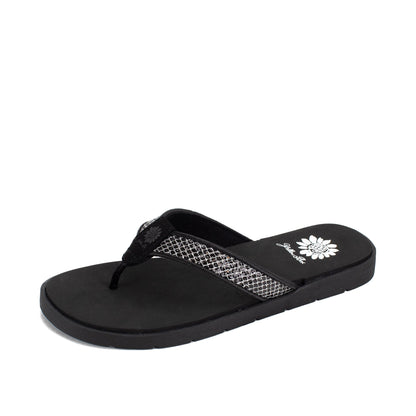 Yellow Box Footwear Fabbie Flip Flop Sandal - Black