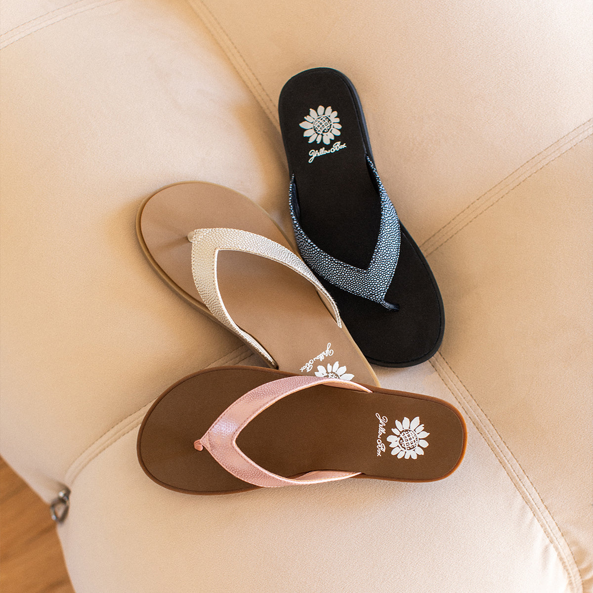 Yellow Box Footwear Fanzie Flip Flop Sandal - Coral
