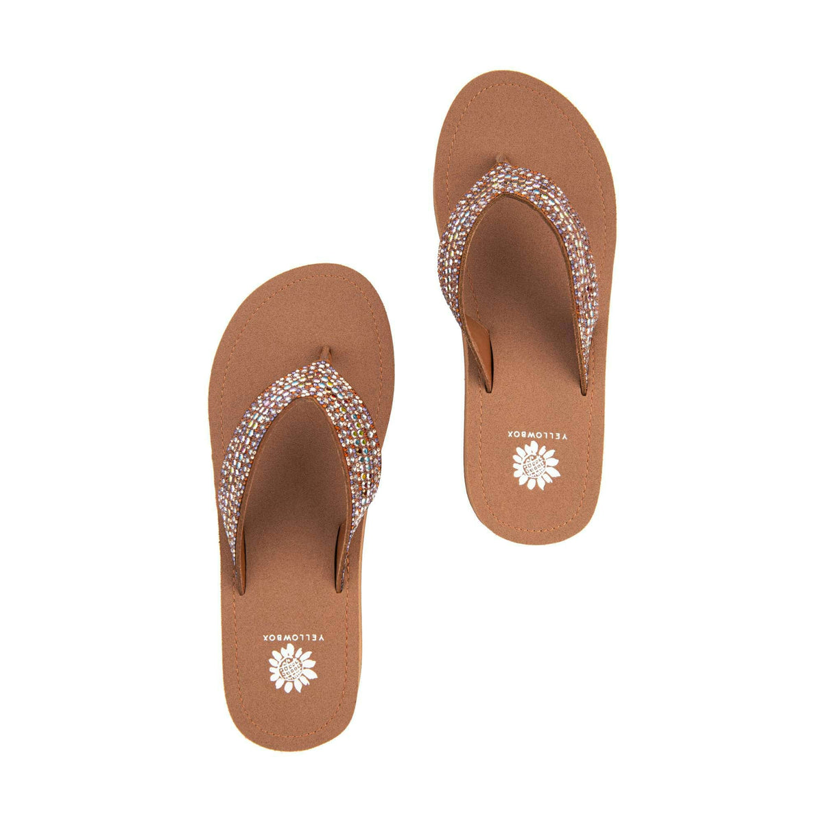 Yellow Box Footwear Terrah Wedge Sandal - Tan Multi
