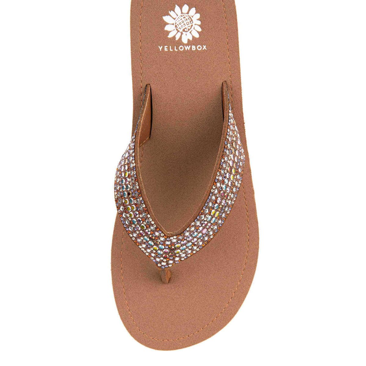 Yellow Box Footwear Terrah Wedge Sandal - Tan Multi