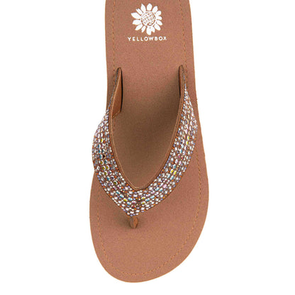 Yellow Box Footwear Terrah Wedge Sandal - Tan Multi