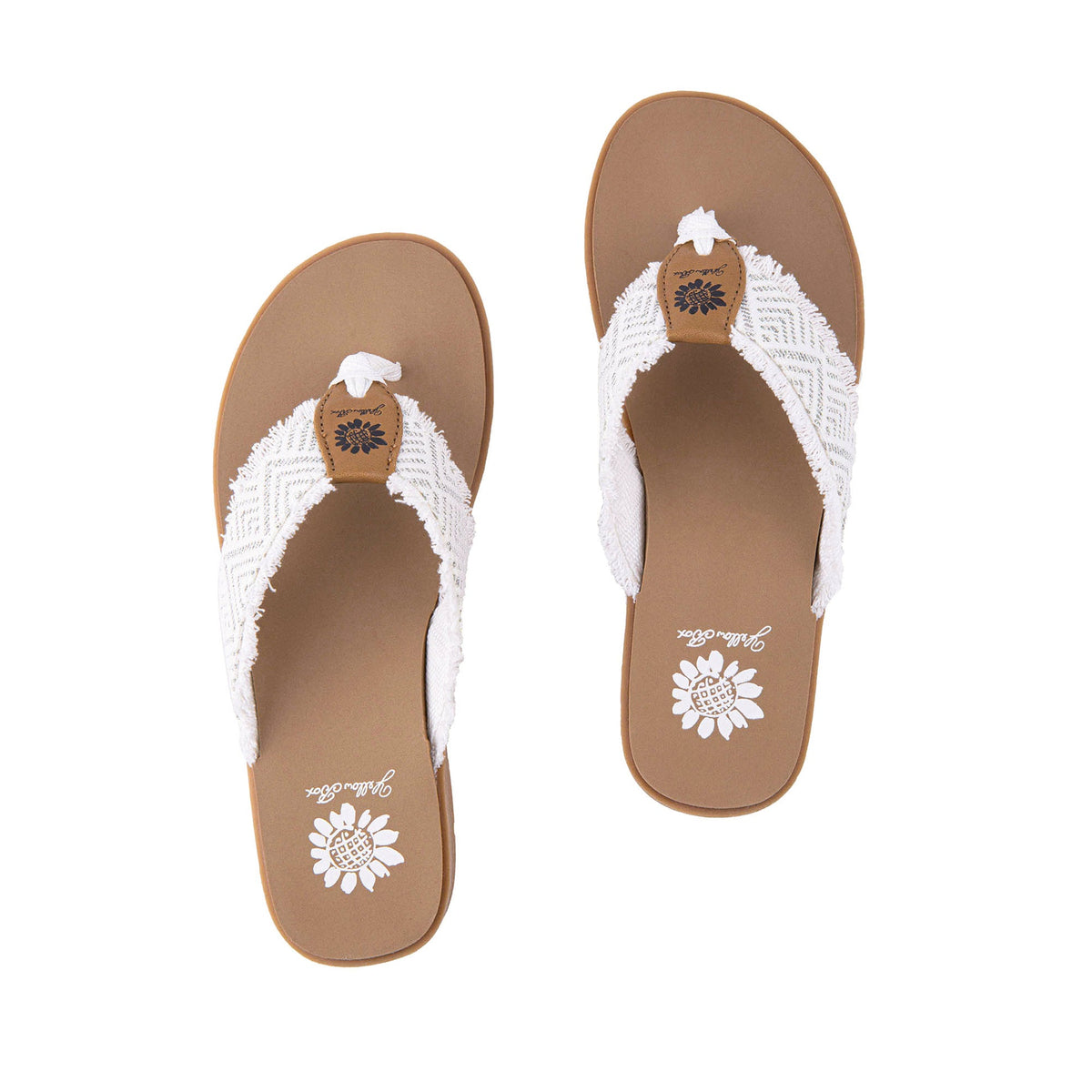 Yellow Box Footwear Faddy Flip Flop Sandal - White