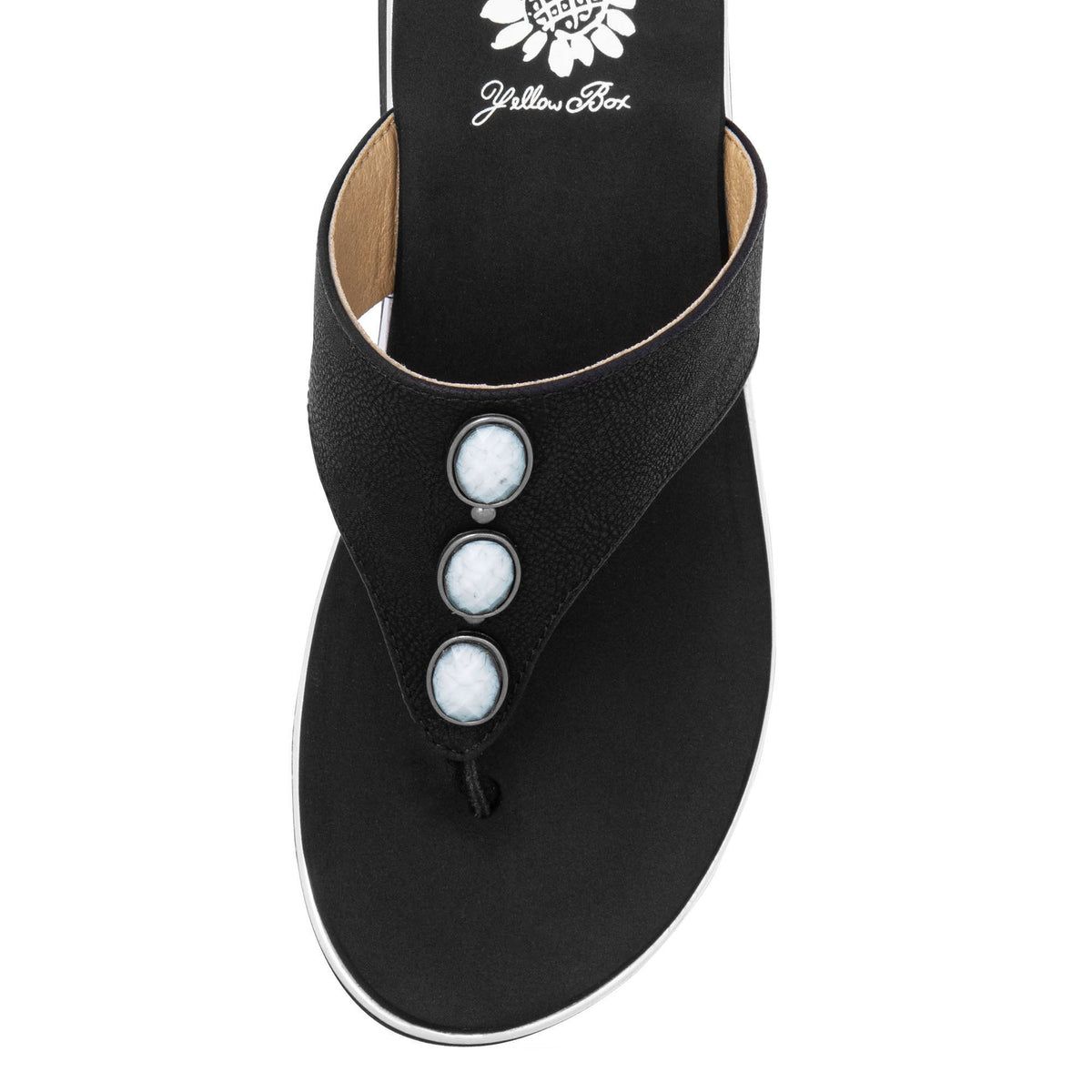 Yellow Box Footwear Daize Wedge Sandal - Black
