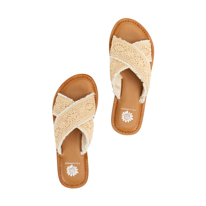 Yellow Box Footwear Deska Raffia Sandal - Natural