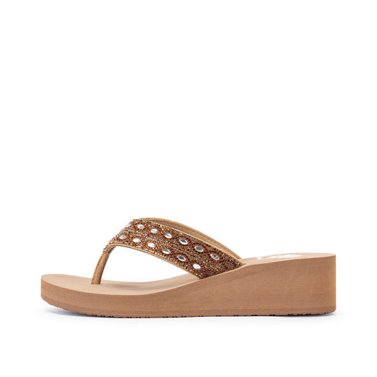 Yellow Box Footwear Teeny Wedge Sandal - Tan