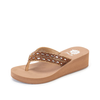 Yellow Box Footwear Teeny Wedge Sandal - Tan
